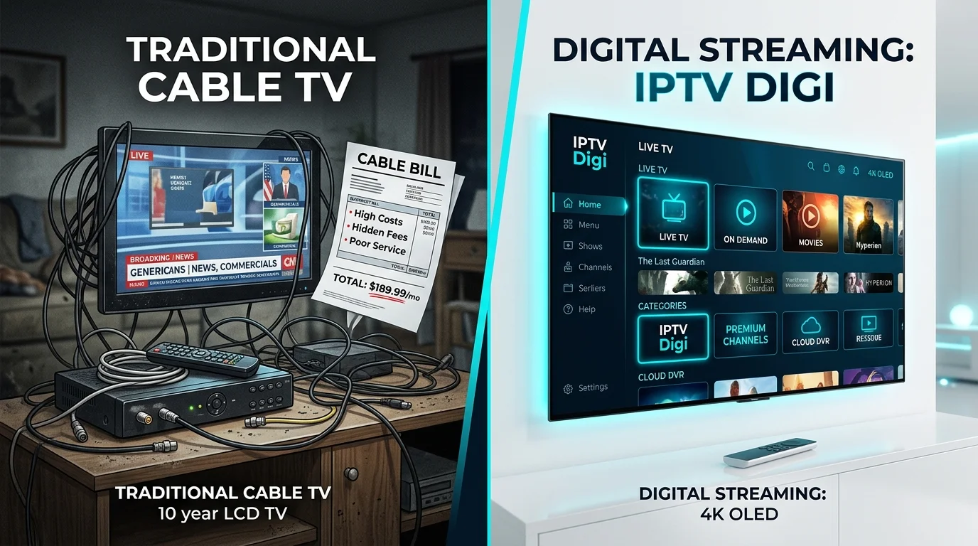 IPTV Digi vs Traditional Cable TV Comparison